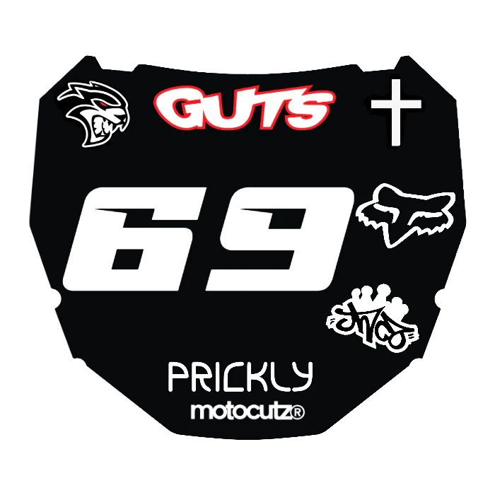 CUSTOM ODI NUMBER PLATE DECAL