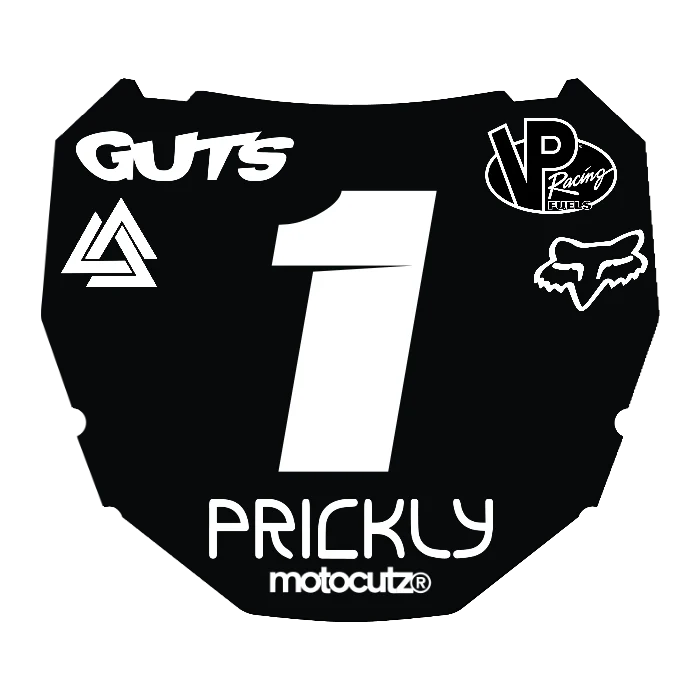 CUSTOM ODI NUMBER PLATE DECAL