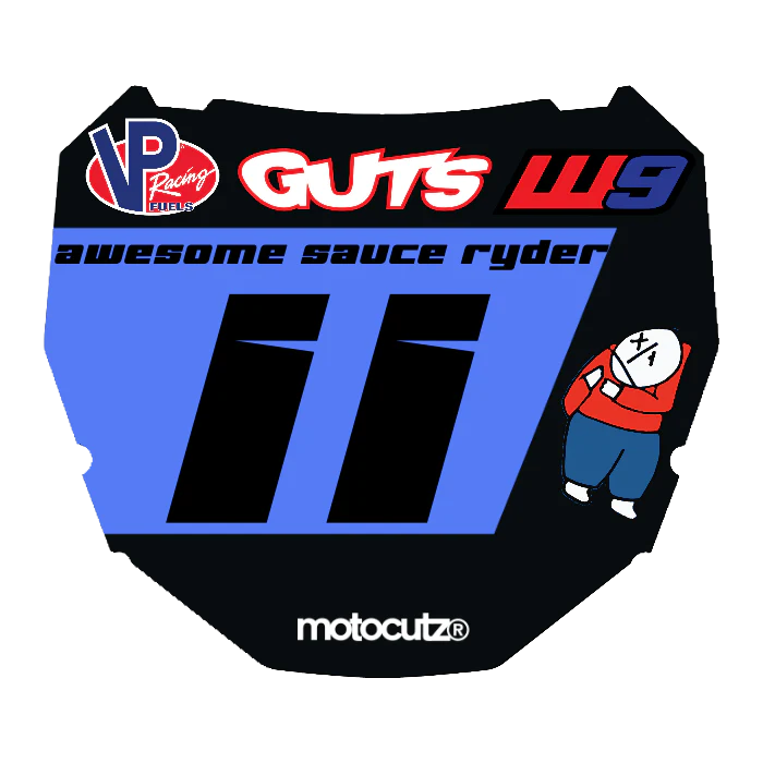 CUSTOM ODI NUMBER PLATE DECAL