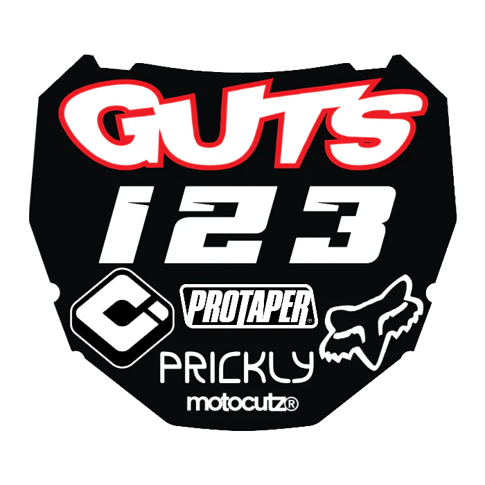 CUSTOM ODI NUMBER PLATE DECAL
