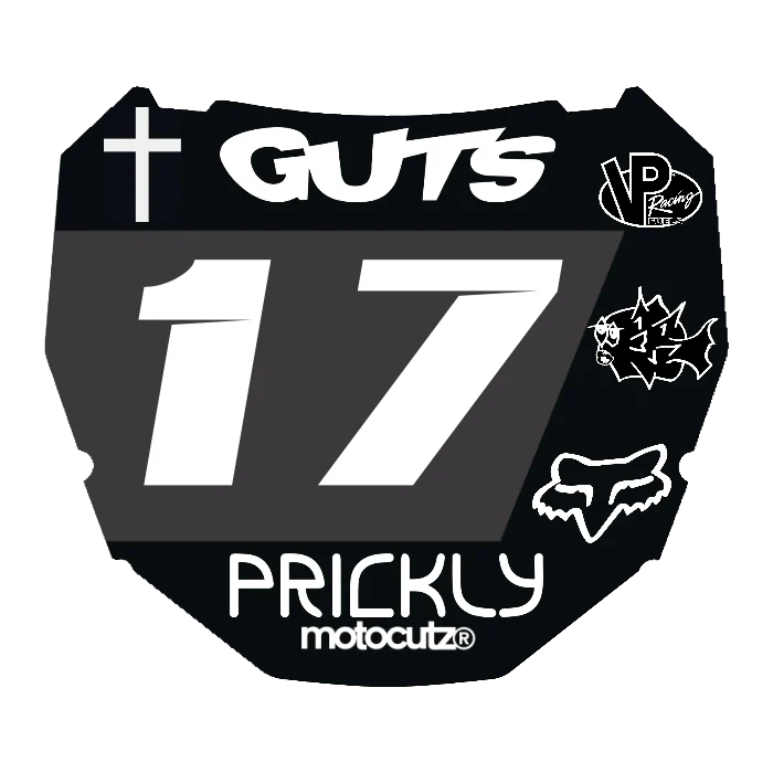 CUSTOM ODI NUMBER PLATE DECAL