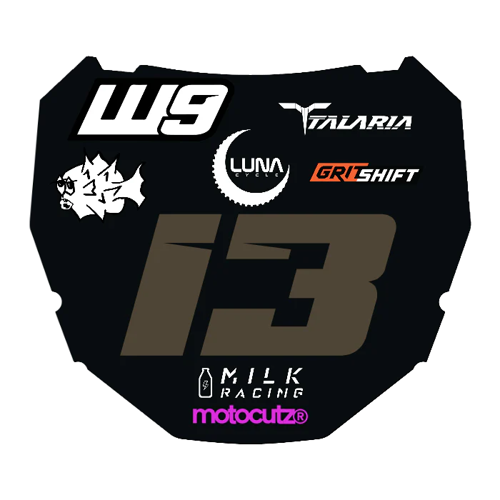CUSTOM ODI NUMBER PLATE DECAL