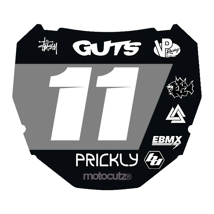 CUSTOM ODI NUMBER PLATE DECAL