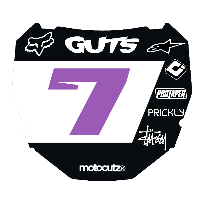 CUSTOM ODI NUMBER PLATE DECAL