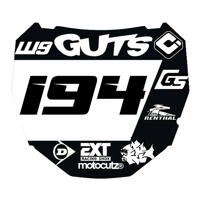 CUSTOM ODI NUMBER PLATE DECAL