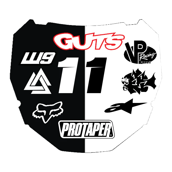 CUSTOM ODI NUMBER PLATE DECAL