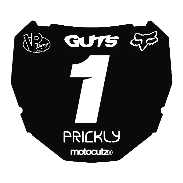 CUSTOM ODI NUMBER PLATE DECAL