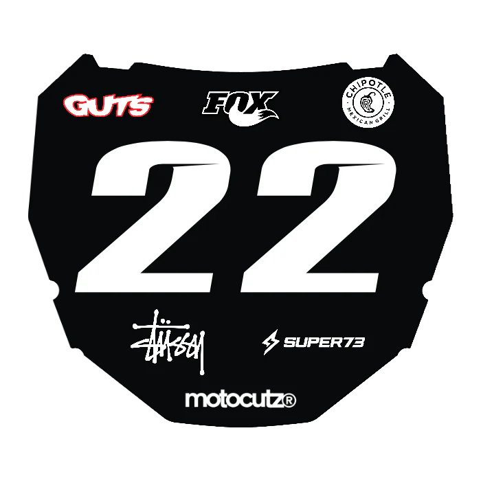 CUSTOM ODI NUMBER PLATE DECAL