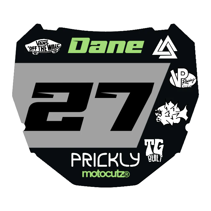 CUSTOM ODI NUMBER PLATE DECAL