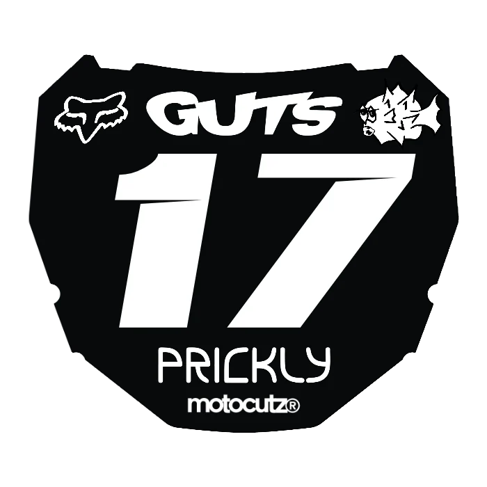 CUSTOM ODI NUMBER PLATE DECAL
