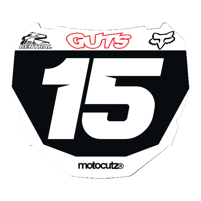 CUSTOM ODI NUMBER PLATE DECAL