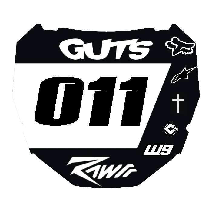 CUSTOM ODI NUMBER PLATE DECAL