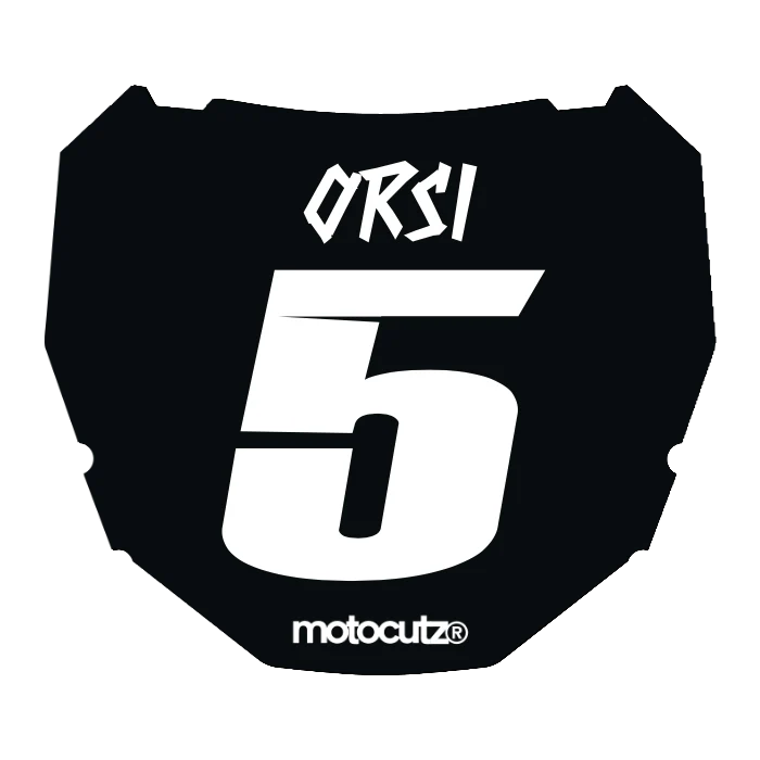 CUSTOM ODI NUMBER PLATE DECAL