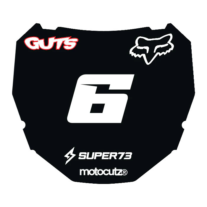 CUSTOM ODI NUMBER PLATE DECAL