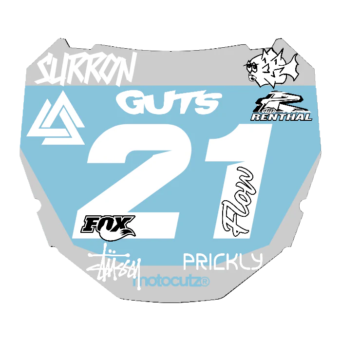 CUSTOM ODI NUMBER PLATE DECAL