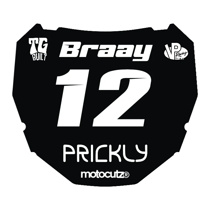 CUSTOM ODI NUMBER PLATE DECAL