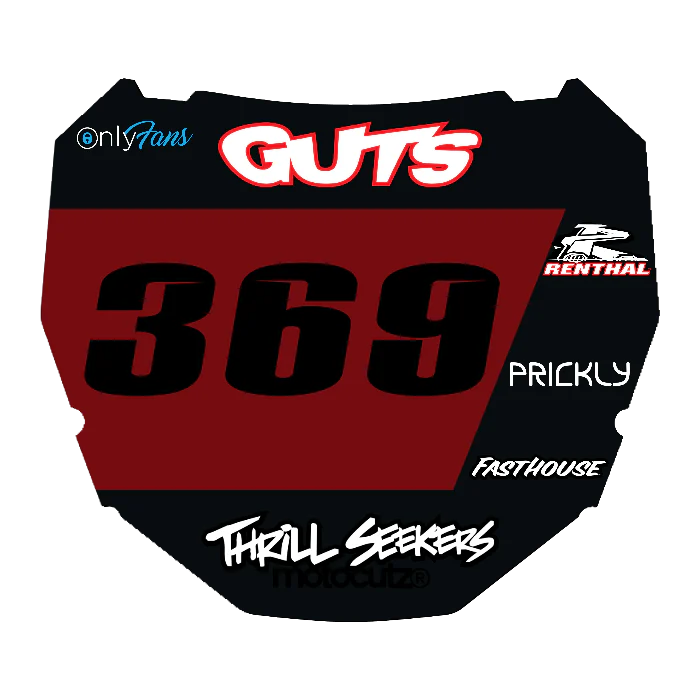 CUSTOM ODI NUMBER PLATE DECAL