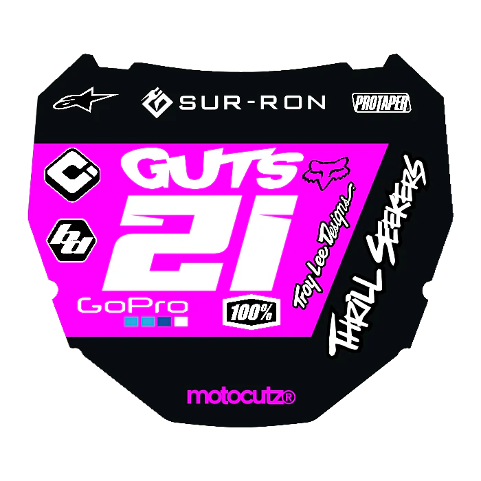 CUSTOM ODI NUMBER PLATE DECAL