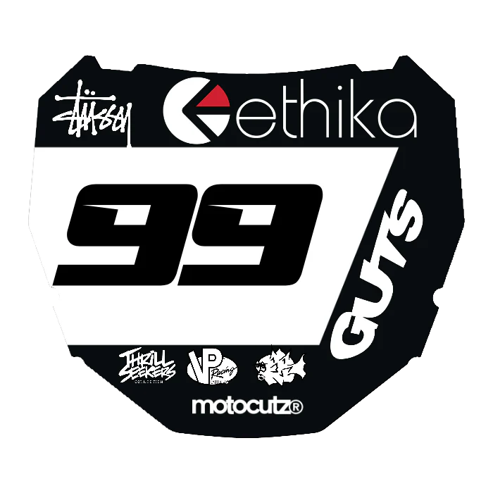 CUSTOM ODI NUMBER PLATE DECAL