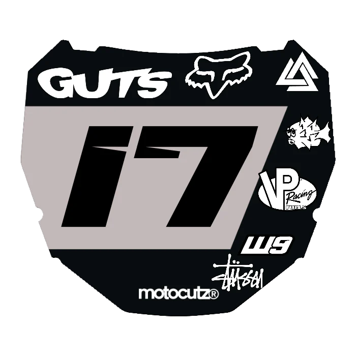 CUSTOM ODI NUMBER PLATE DECAL