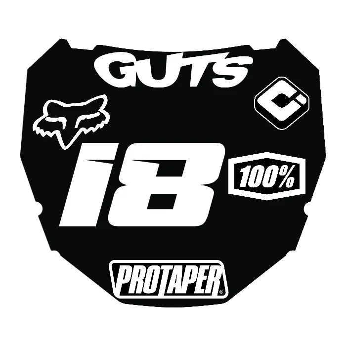 CUSTOM ODI NUMBER PLATE DECAL
