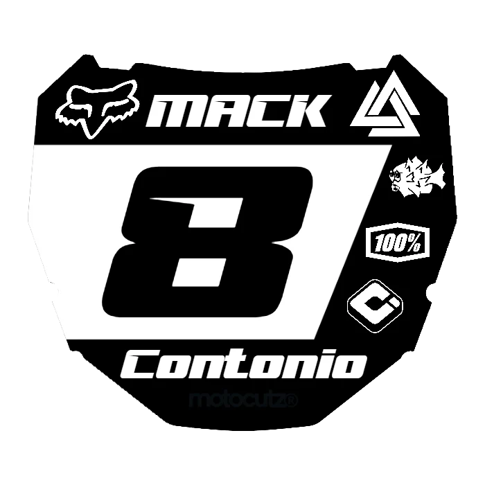 CUSTOM ODI NUMBER PLATE DECAL