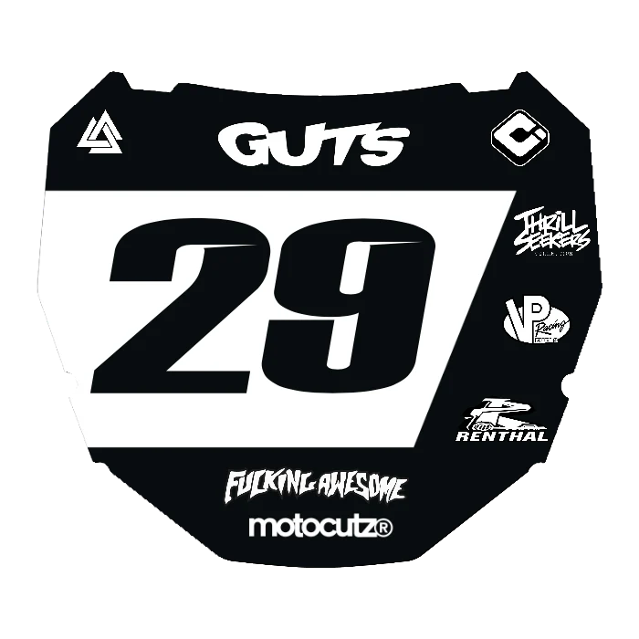 CUSTOM ODI NUMBER PLATE DECAL