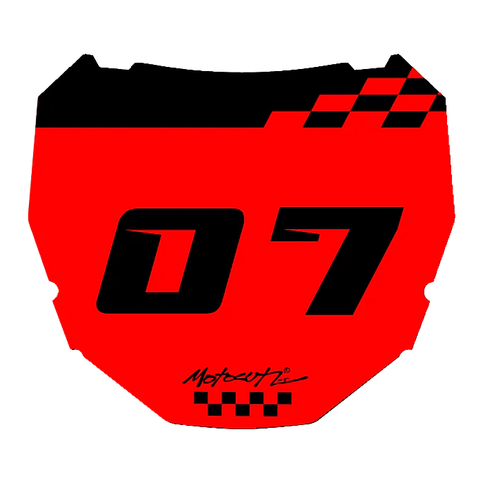 CUSTOM ODI NUMBER PLATE DECAL