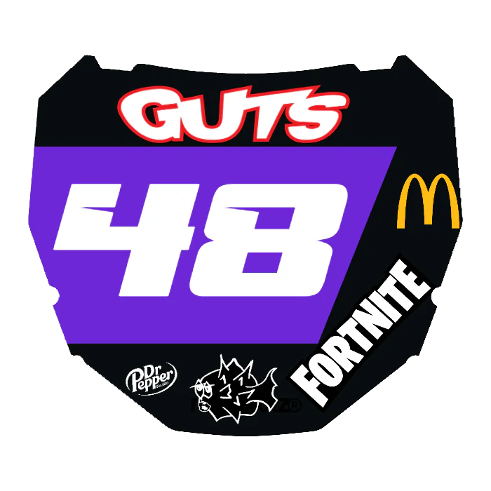 CUSTOM ODI NUMBER PLATE DECAL