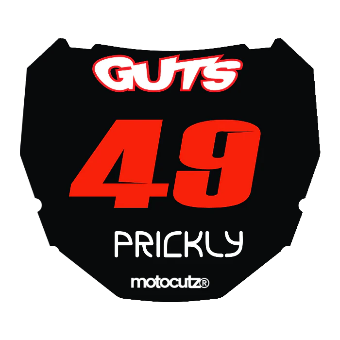 CUSTOM ODI NUMBER PLATE DECAL