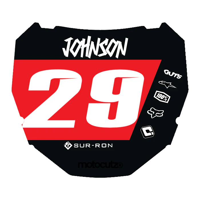 CUSTOM ODI NUMBER PLATE DECAL