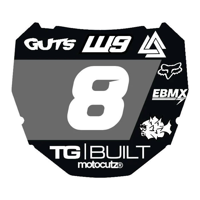 CUSTOM ODI NUMBER PLATE DECAL