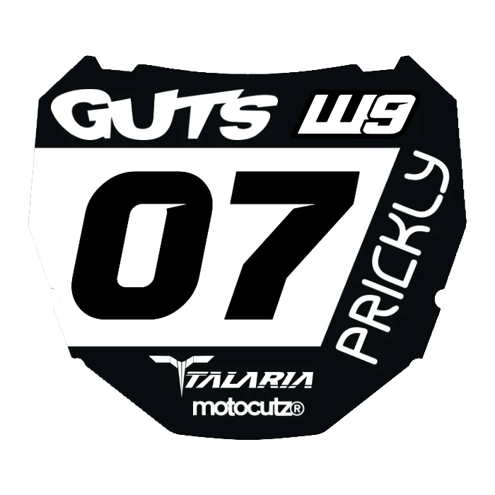 CUSTOM ODI NUMBER PLATE DECAL