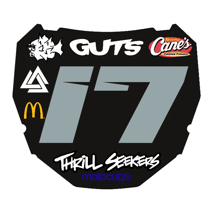 CUSTOM ODI NUMBER PLATE DECAL