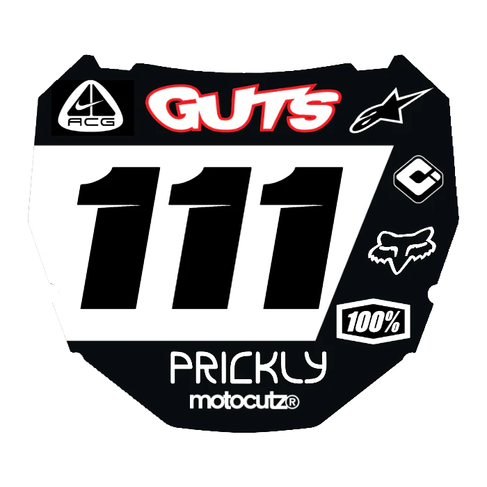 CUSTOM ODI NUMBER PLATE DECAL