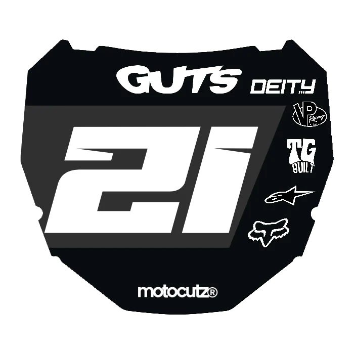 CUSTOM ODI NUMBER PLATE DECAL