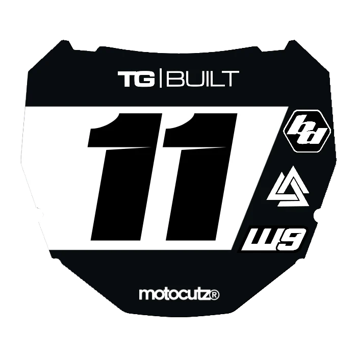 CUSTOM ODI NUMBER PLATE DECAL