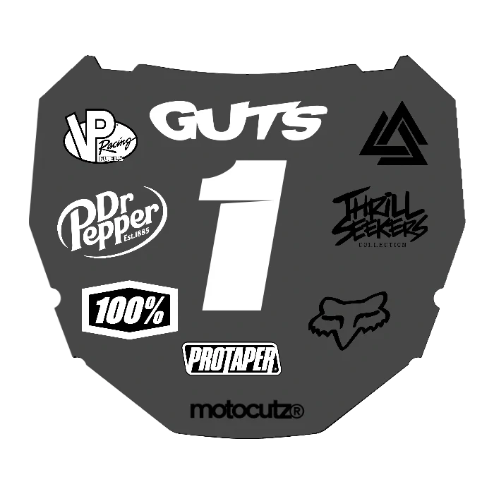 CUSTOM ODI NUMBER PLATE DECAL