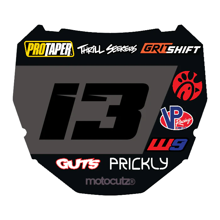 CUSTOM ODI NUMBER PLATE DECAL