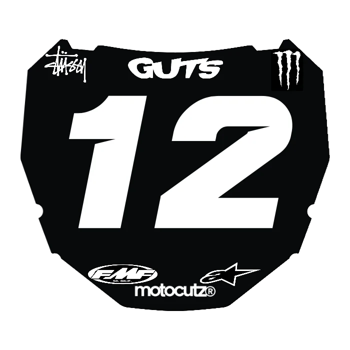CUSTOM ODI NUMBER PLATE DECAL