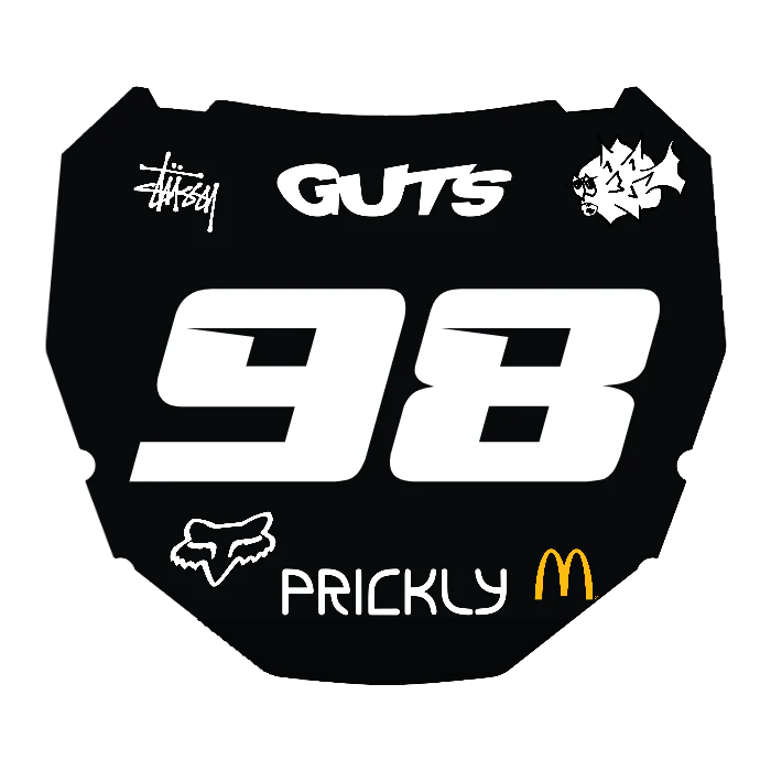 CUSTOM ODI NUMBER PLATE DECAL