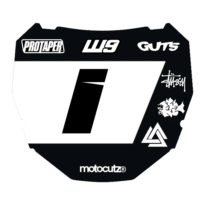 CUSTOM ODI NUMBER PLATE DECAL