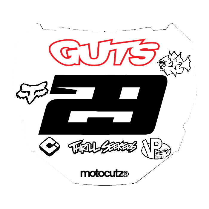 CUSTOM ODI NUMBER PLATE DECAL