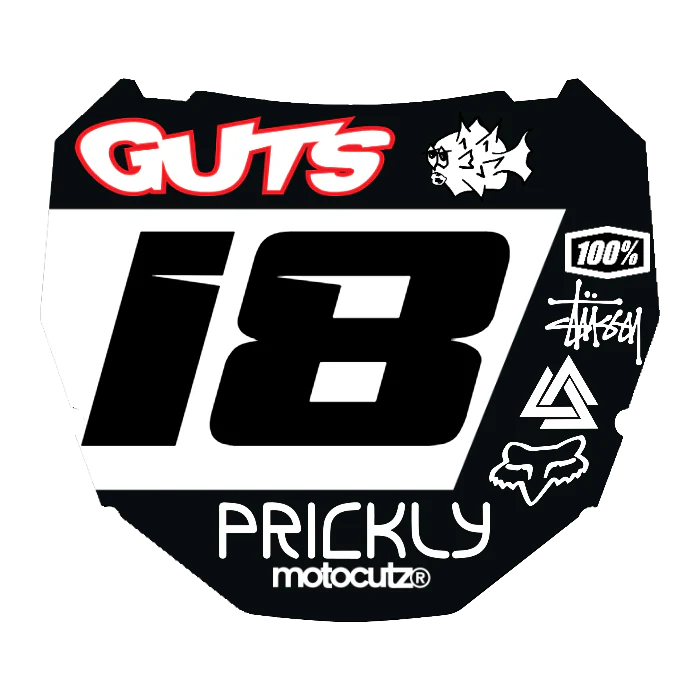 CUSTOM ODI NUMBER PLATE DECAL