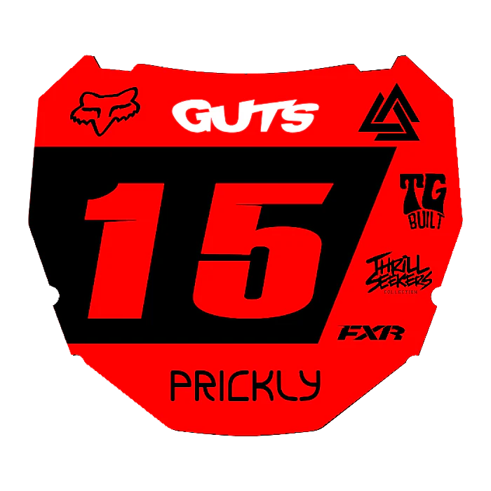 CUSTOM ODI NUMBER PLATE DECAL