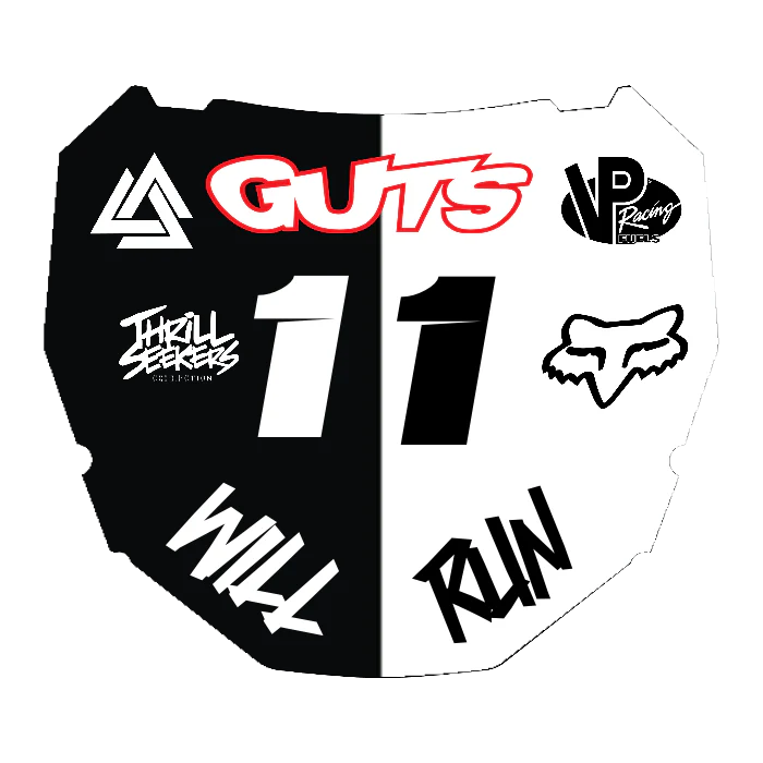 CUSTOM ODI NUMBER PLATE DECAL