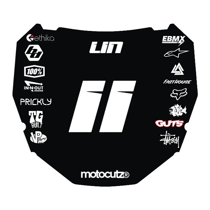 CUSTOM ODI NUMBER PLATE DECAL