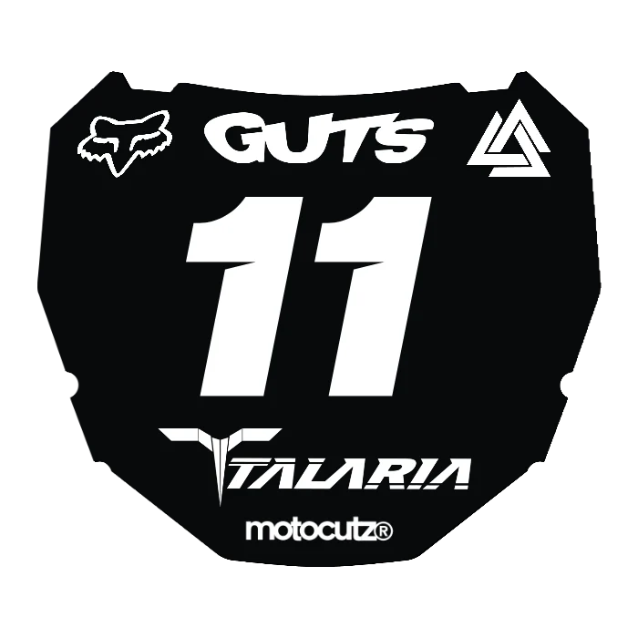CUSTOM ODI NUMBER PLATE DECAL