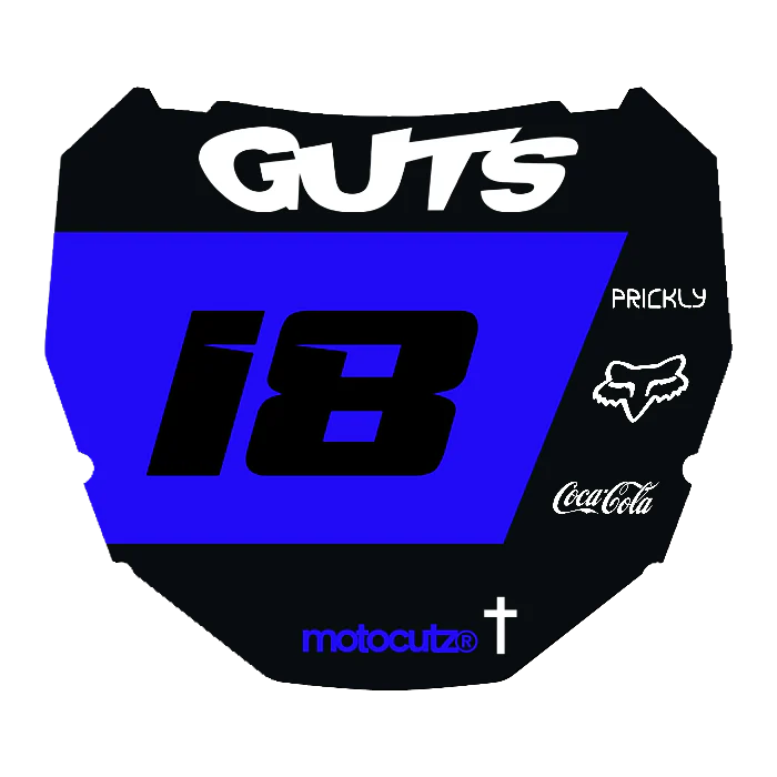CUSTOM ODI NUMBER PLATE DECAL
