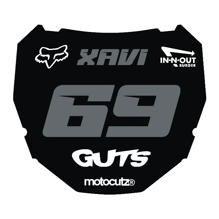 CUSTOM ODI NUMBER PLATE DECAL